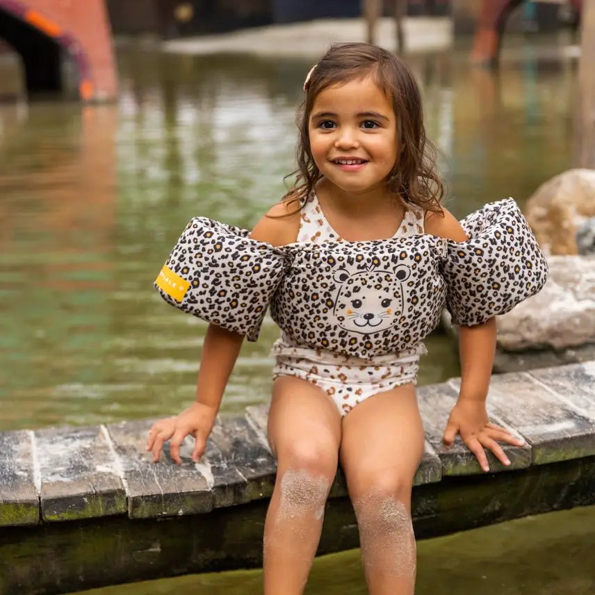 Brassards de natation à imprimé léopard ( 2 à 6 ans ) - Swim Essentials by Swim Essentials