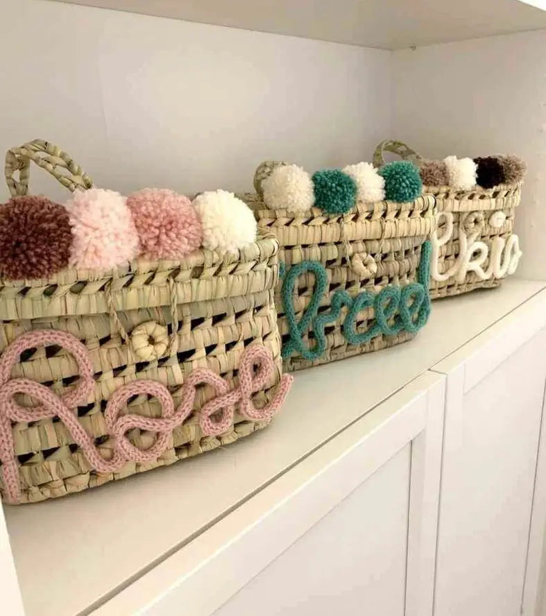 Coffre à Jouets Personnalisé - Boîte à Jouets à Pompons - Wholesale - Mikwi by Mikwi