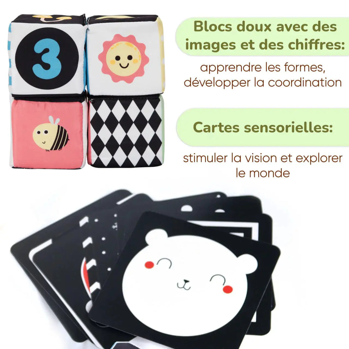 Coffret de Jeu Montessori pour les bébés - 0 à 6 mois - BusyKids by BusyKids