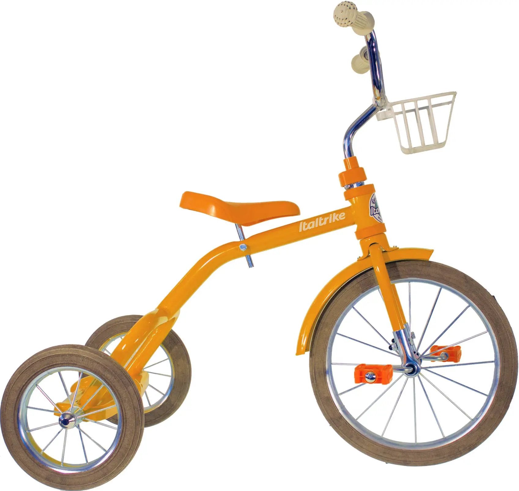Tricycle Enfant Italtrike Road Work Orange Conduite Sécurisée Avec Selle Réglable Pour Enfants 3 À 5 Ans by Italtrike