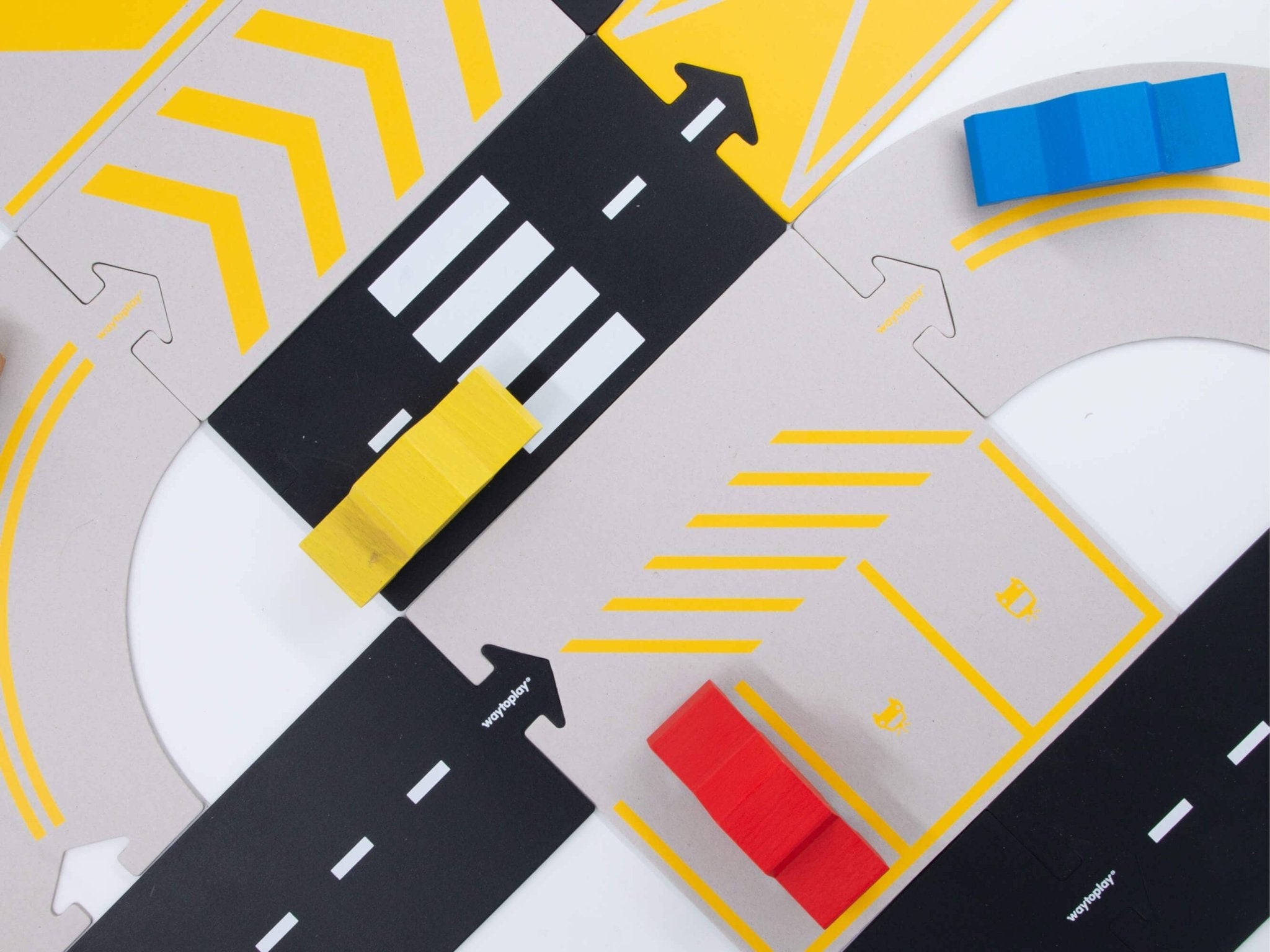 Petite voiture en bois, va - et - vient, jaune - myplayground