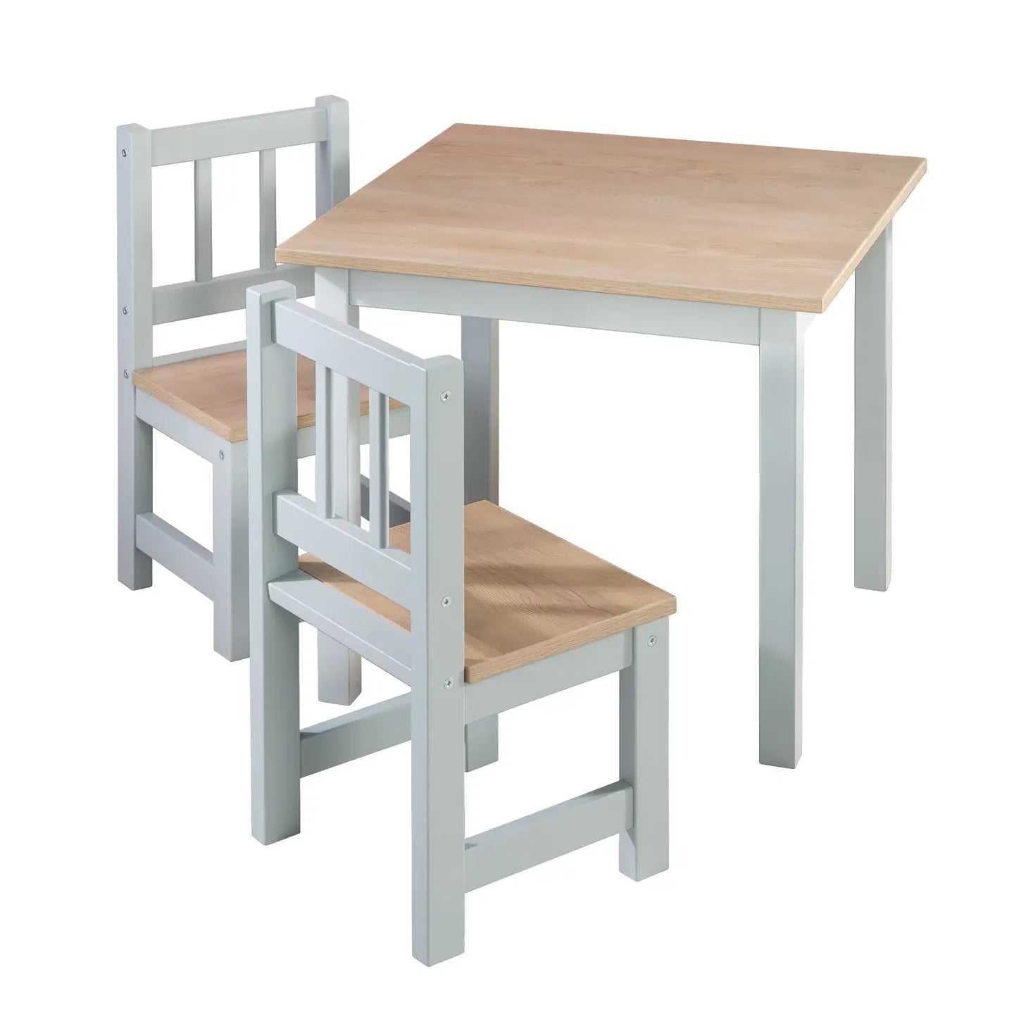 ROBA | Ensemble de sièges pour enfants en bois - 2 chaises et 1 table. Dès 18 mois. - myplayground
