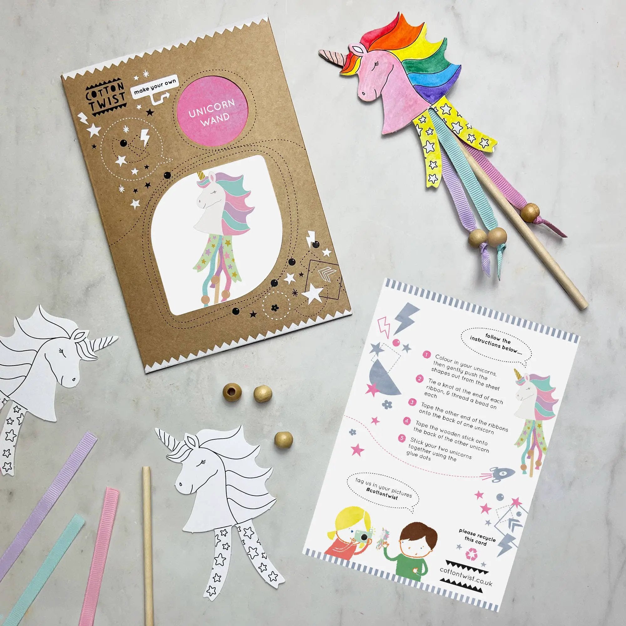Faites votre propre baguette licorne by Cotton Twist