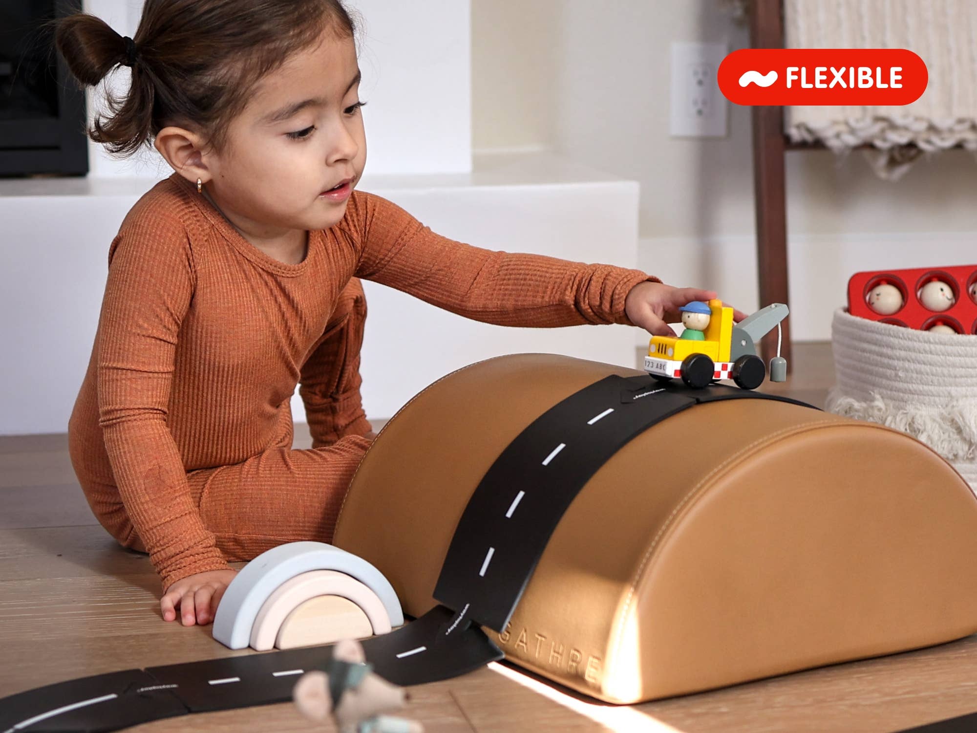 Petit jeu de route flexible pour jouets - Ringroad - myplayground