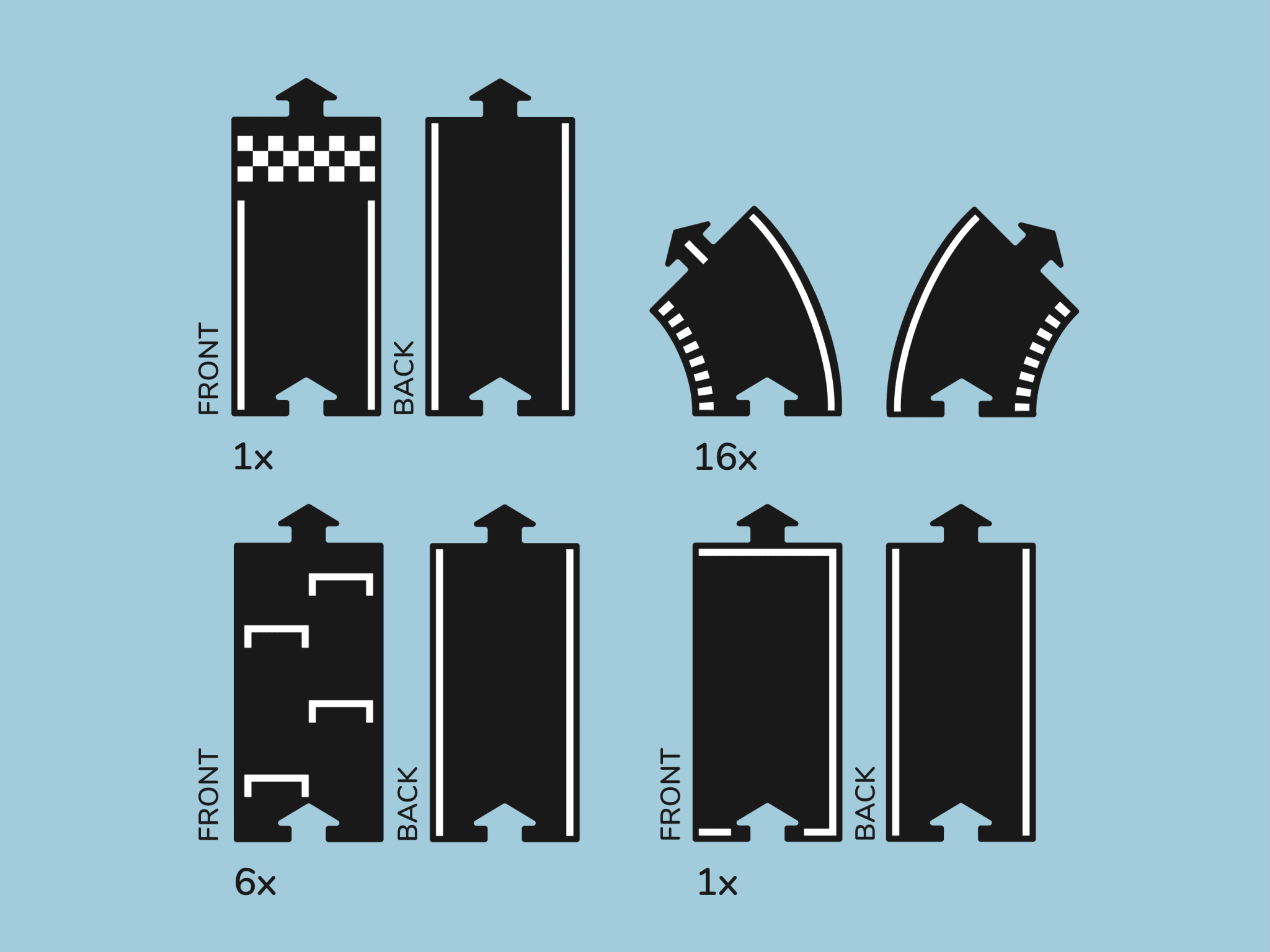 Grande piste de course de jouets flexibles - Grand Prix - myplayground