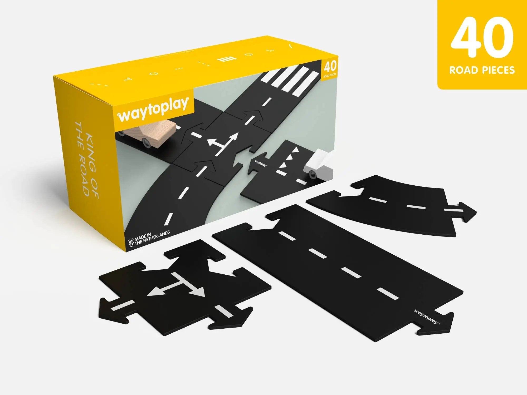 Ensemble de jouets flexibles extra large - Roi de la route by Waytoplay Toys - The Netherlands