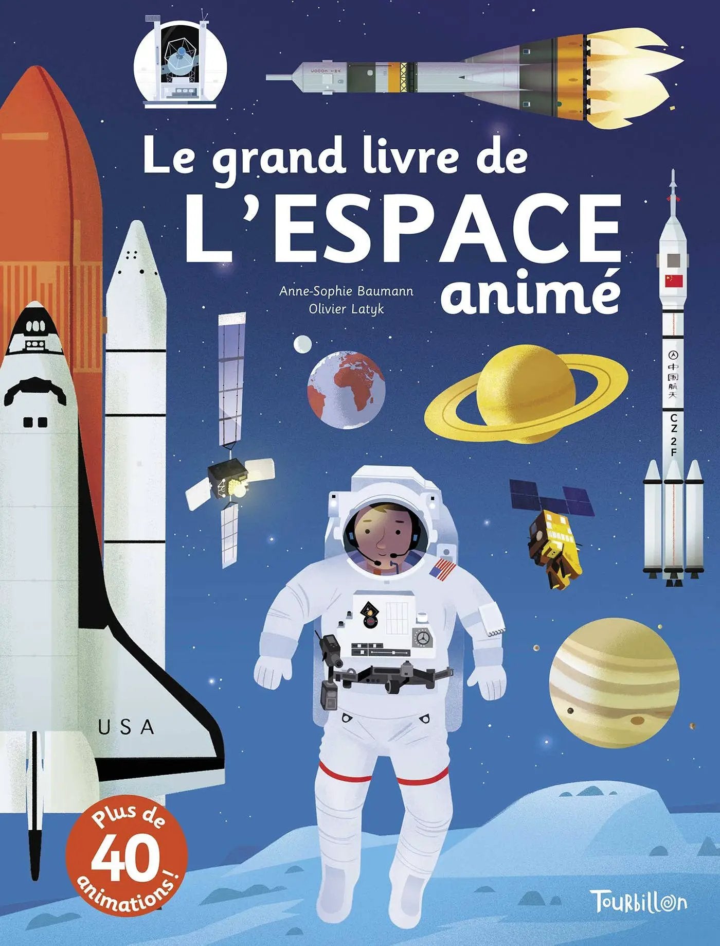 Le grand livre animé de l espace by Selection Livres jeunesse poppik