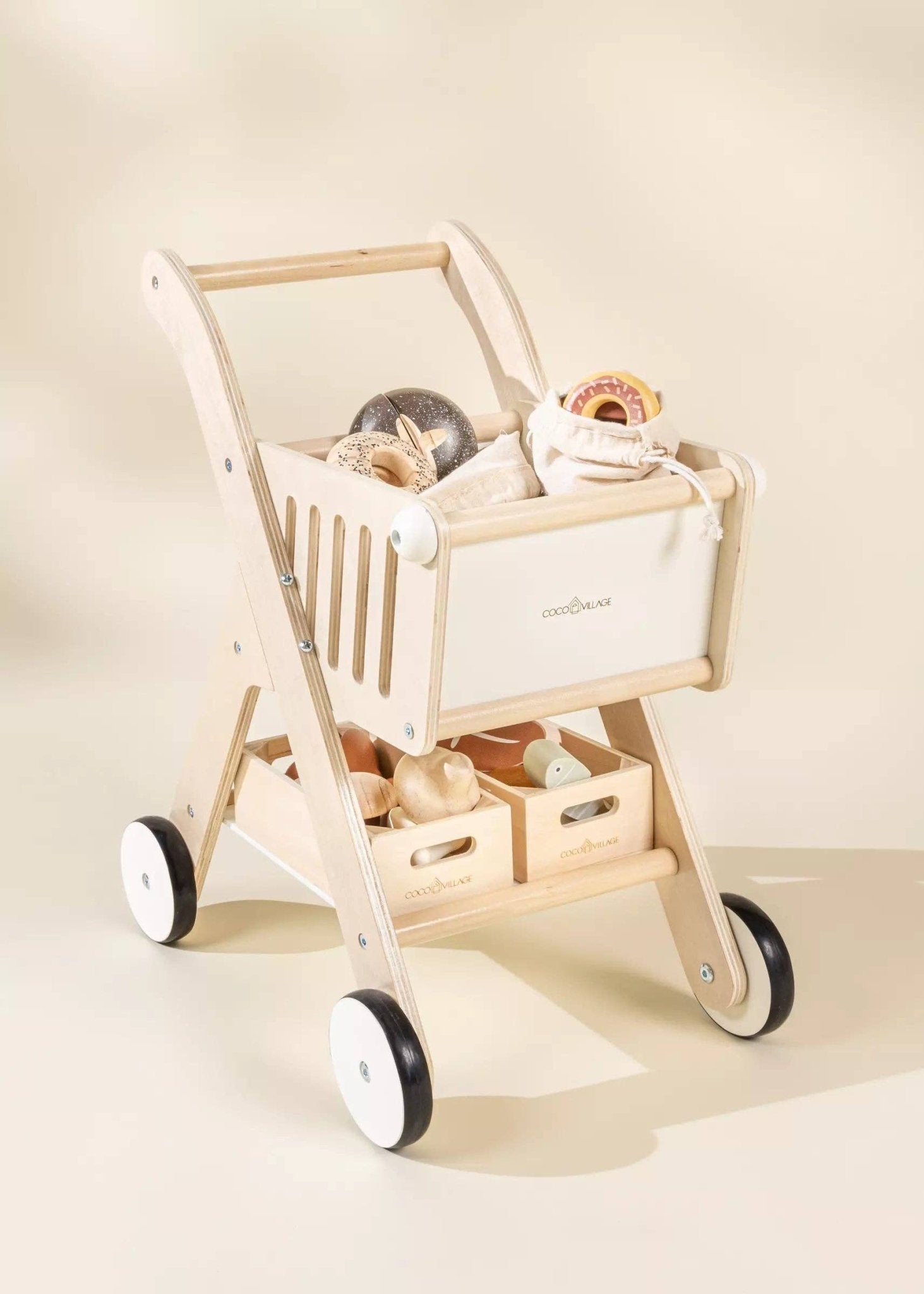 Panier d'achats en bois - Foam - Coco Village - myplayground