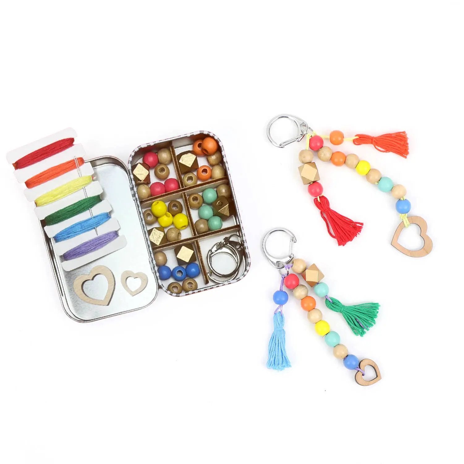 Kit cadeau porte-clés à pompon « You and Me » by Cotton Twist