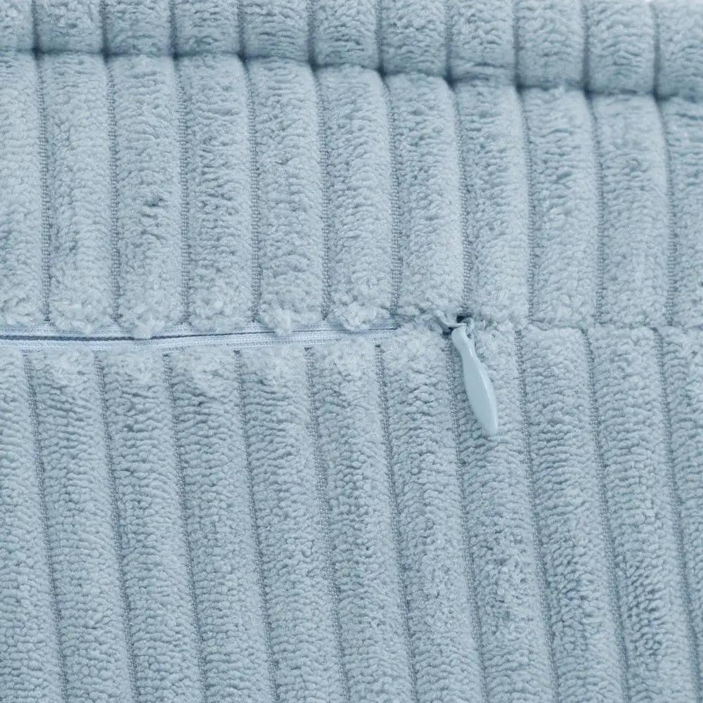 Chaise longue enfant, 150x60x25 cm, velours côtelé bleu premium - Plush Nest by Misioo