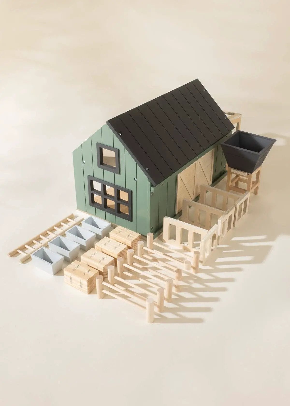 Ensemble de ferme et d'accessoires en bois - Coco Village by Coco Village