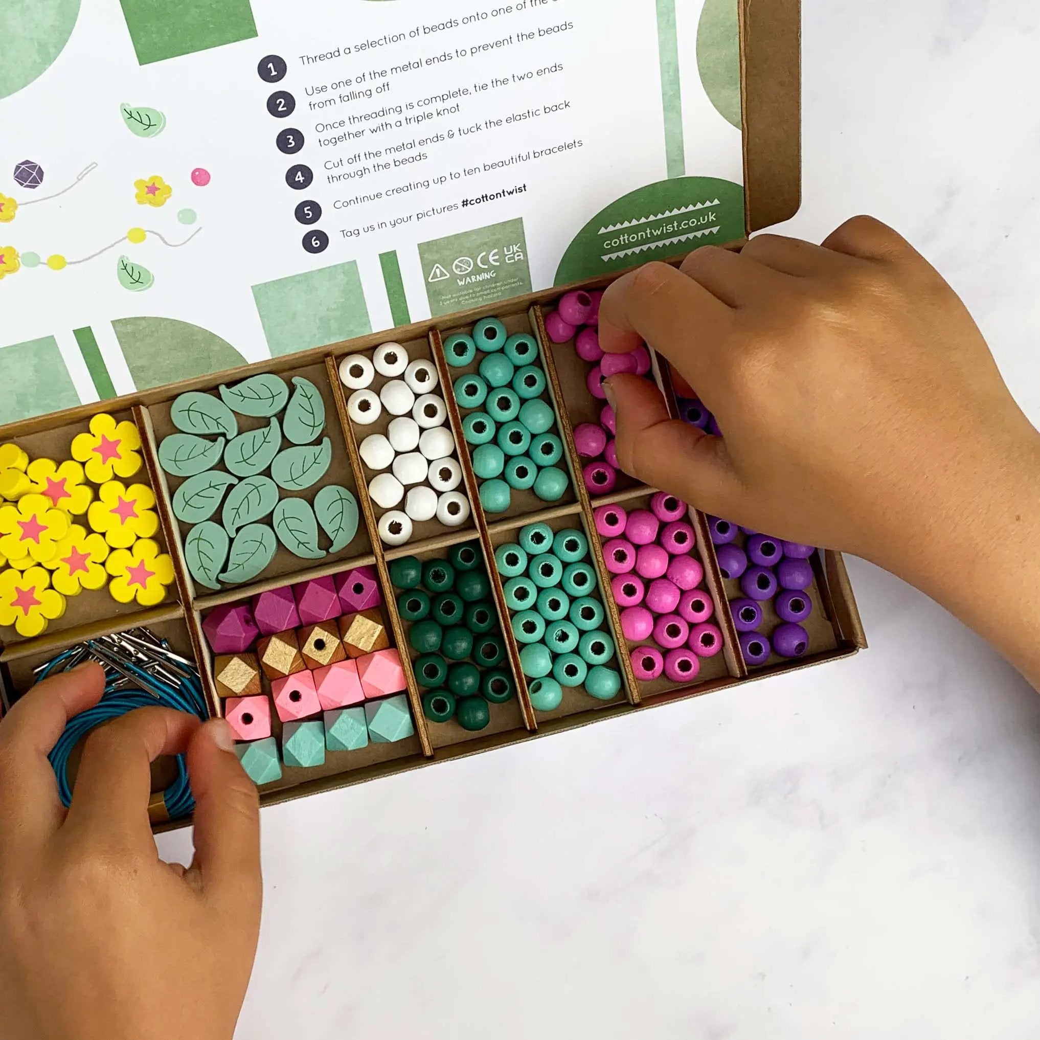 Kit de fabrication de bracelets Woodland by Cotton Twist