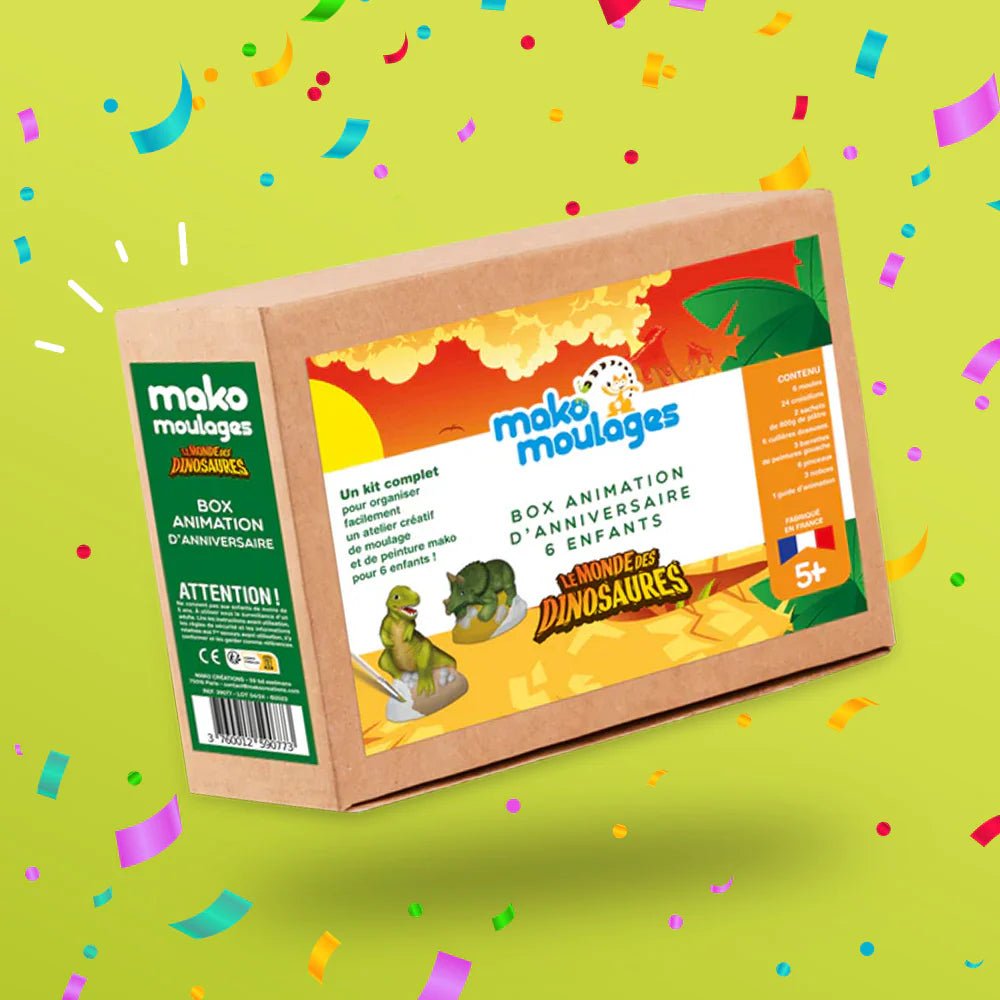 Boxe Animation Anniversaire - Mako moulages Dinosaures - Mako Créations - myplayground