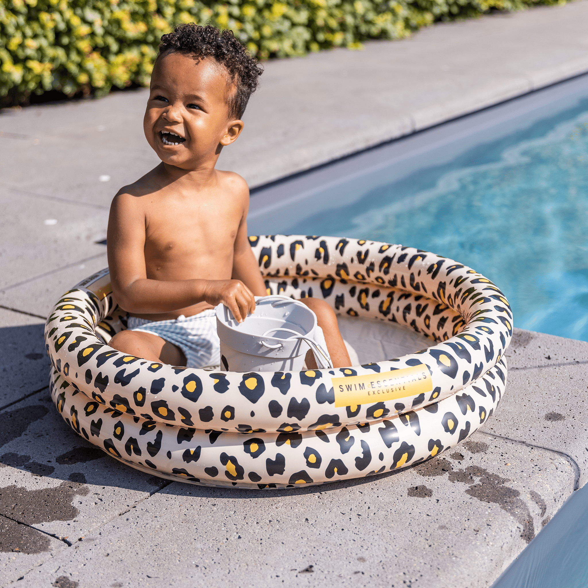 Piscine bébé à Imprimé Léopard - Beige, 60 cm - Swim Essentials - myplayground
