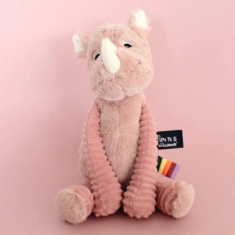 Peluche Les Ptipotos - Rose Rhino - Les Déglingos, France by Les Déglingos, France