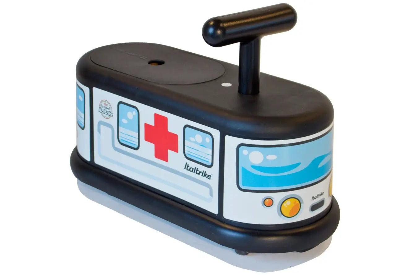 La Cosa 1 Porteur Ambulance Italtrike Pour Enfants 1 À 6 Ans Avec Roues Multidirectionnelles Silencieux Sans Trace by Italtrike
