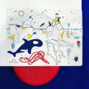 Jeu éducatif: Set de table en silicone ICE - Réutilisable by SuperPetit