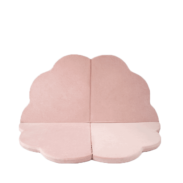 Tapis fleur - 160 cm x 120 cm, velours doux, tapis de jeu - Plush Nest - Misioo - myplayground