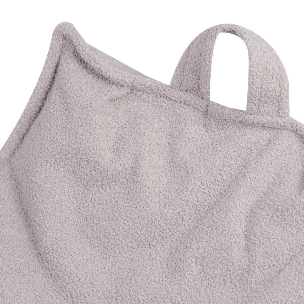 Fauteuil carré Puffy - 77x67x50, agneau gris, pouf - Plush Nest - myplayground