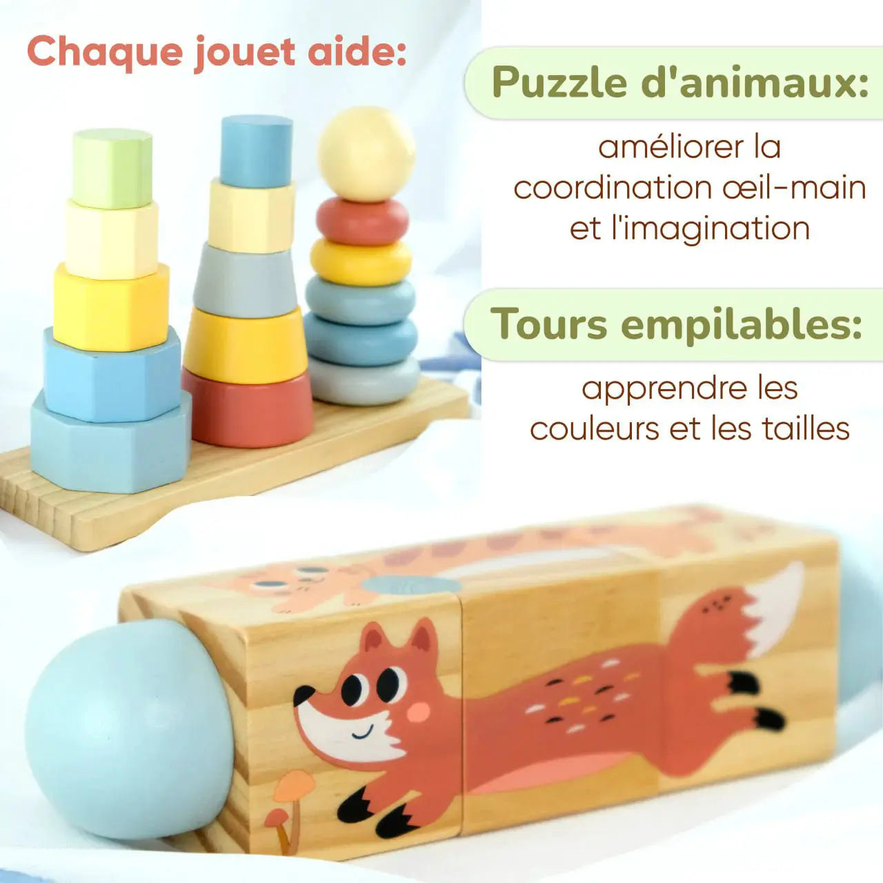 Coffret de Jeu Montessori - ensemble pour les enfants - 18 à 24 mois - BusyKids by BusyKids