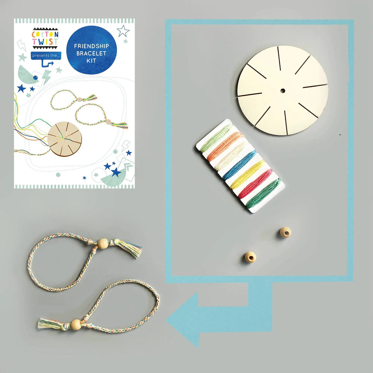 Créez votre propre kit de bracelet d'amitié by Cotton Twist