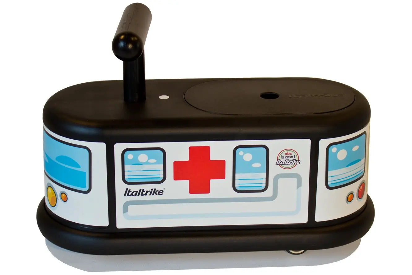 La Cosa 1 Porteur Ambulance Italtrike Pour Enfants 1 À 6 Ans Avec Roues Multidirectionnelles Silencieux Sans Trace by Italtrike
