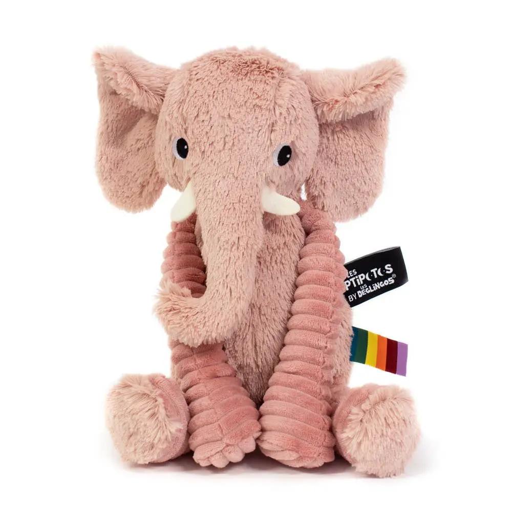 Peluche Les Ptipotos - Rose Éléphant - Les Déglingos, France by Les Déglingos, France