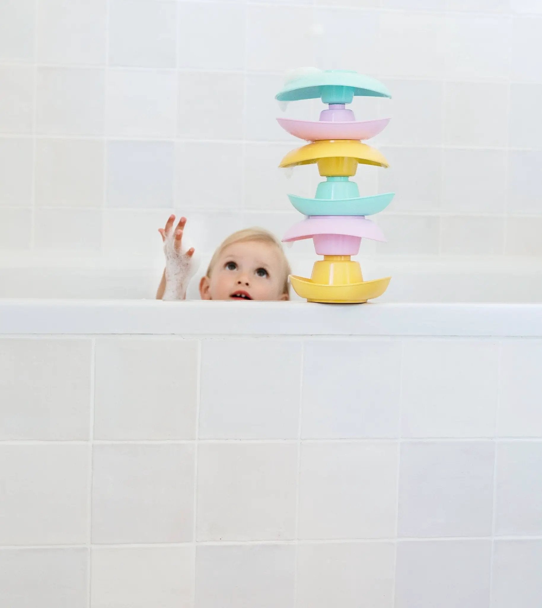 Coupelles à empiler Made in France - Jouet de bain -6mois+ by Le Jouet Simple
