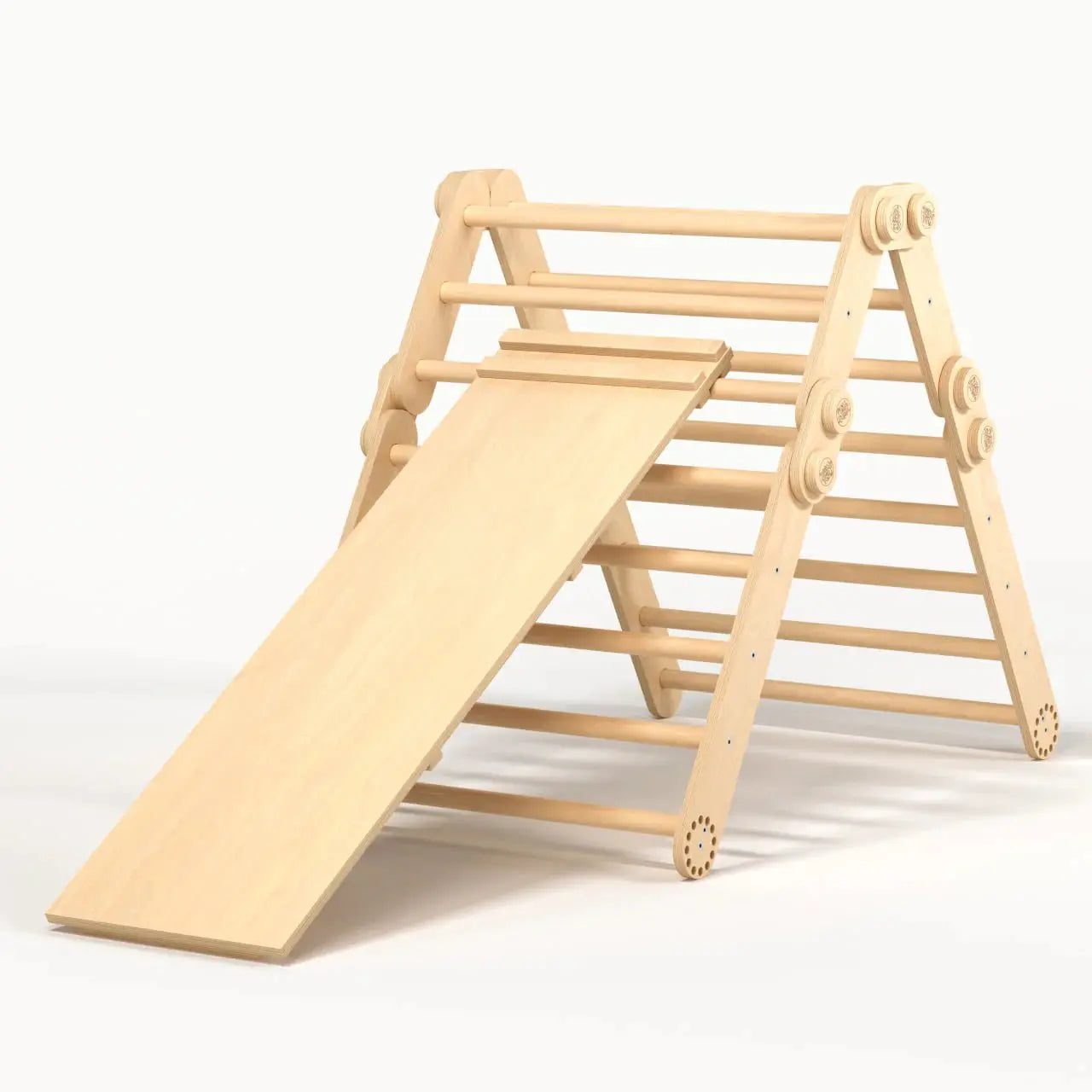 Ensemble d’escalade (set M avec planche) - bois brut (non verni), 18 à 24 mois - BusyKids by BusyKids