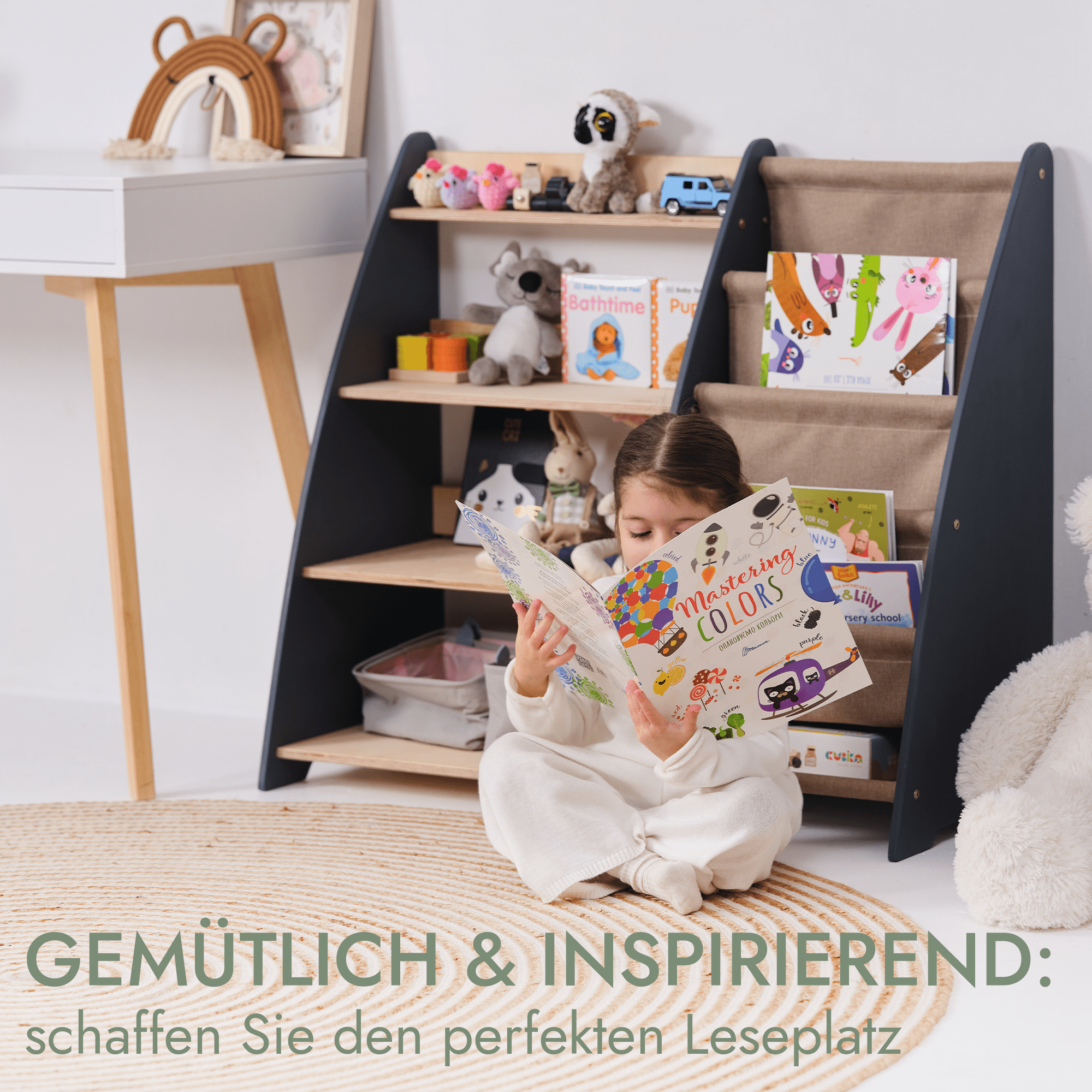 2in1 Montessori - Regal für Kleinkinder – Bücher & Spielzeug - myplayground