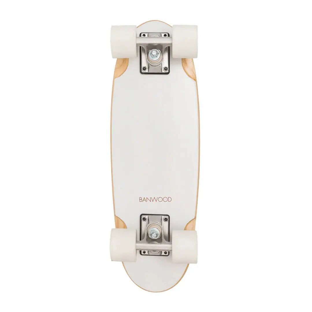 Skateboard blanc – Planche cruiser en érable canadien pour enfant dès 3 ans – Banwood by Banwood