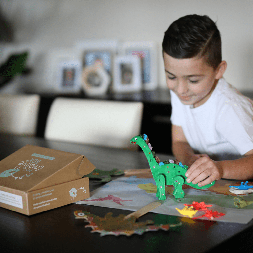 Mini kit créatif sur les dinosaures - My Creative Box - myplayground