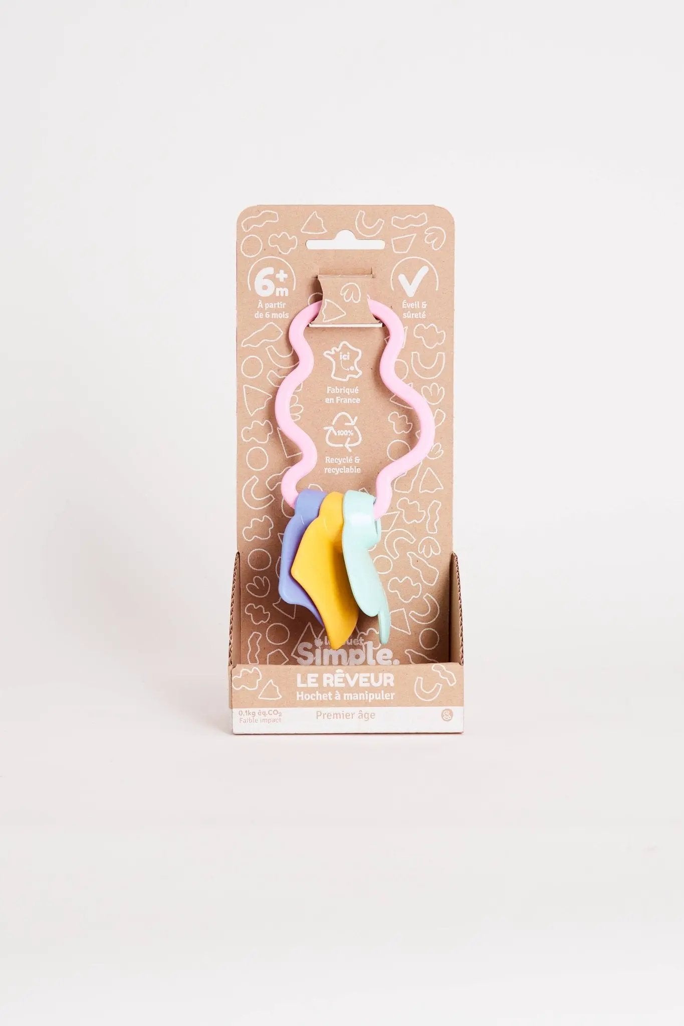 Hochet à manipuler - Made in France - 6mois+ -Ecoresponsable by Le Jouet Simple