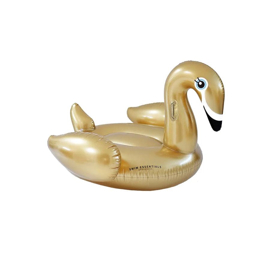 Bouée cygne gonflable XXL - doré - Swim Essentials - myplayground