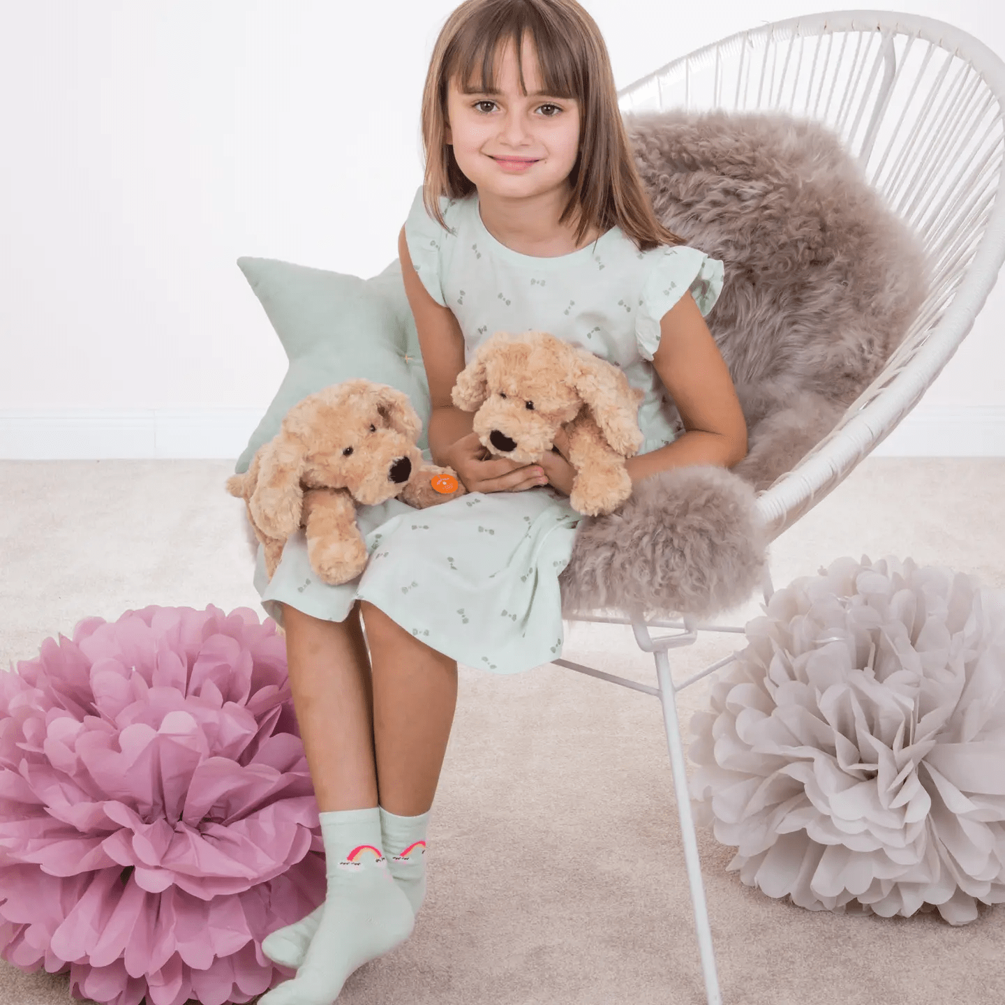 Doux chien beige 28 cm - peluche - peluche - Teddy Hermann - myplayground