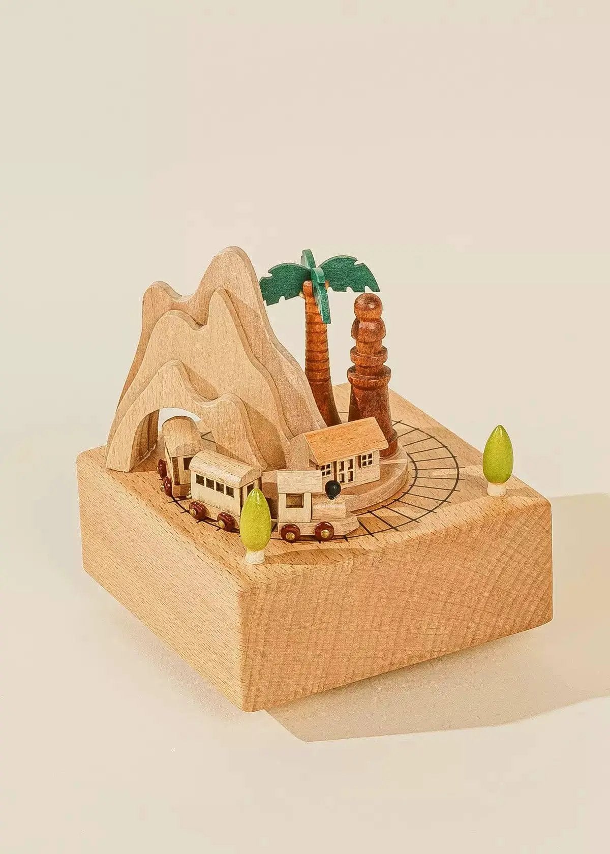 Boîte à musique en bois - Petit train - Coco Village by Coco Village