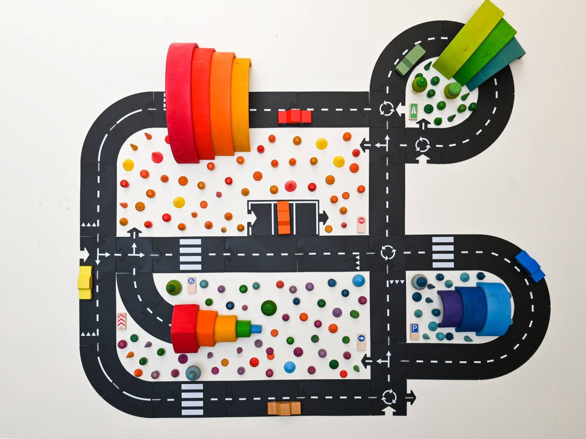 Ensemble de jouets flexibles extra large - Roi de la route by Waytoplay Toys - The Netherlands