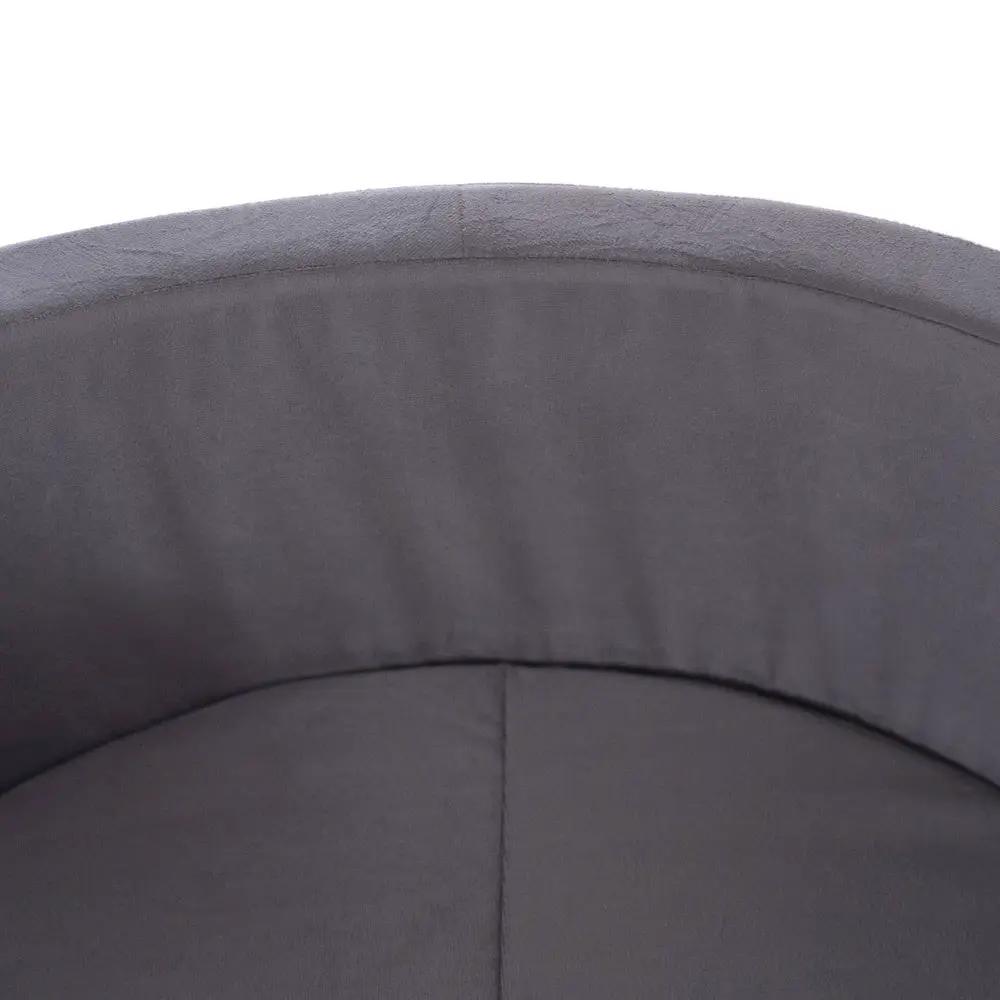 Piscine à balles - ronde 90x30 cm, gris, velours (+ 200 boules menthe, argent, blanc) -Plush Nest- Misioo by Misioo