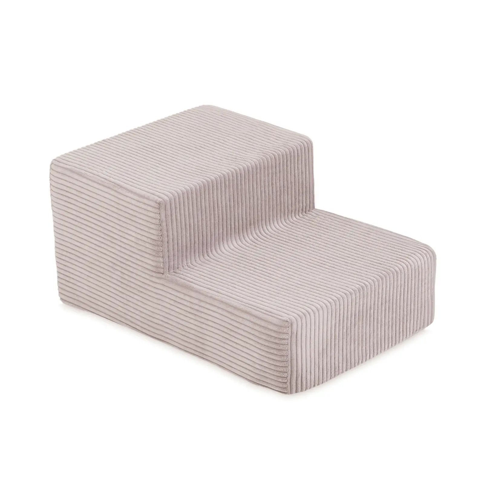 Terrain de jeu 4 éléments – Velours côtelé rose clair premium, aire de jeux – Plush Nest by Misioo