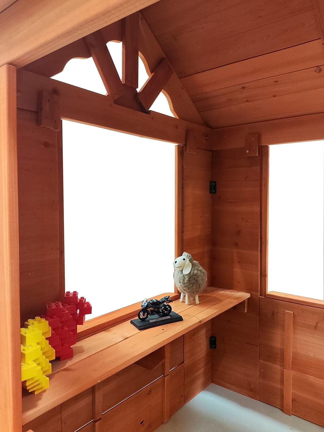 Wooden Outdoor Play house For Kids Large Waterproof - myplayground