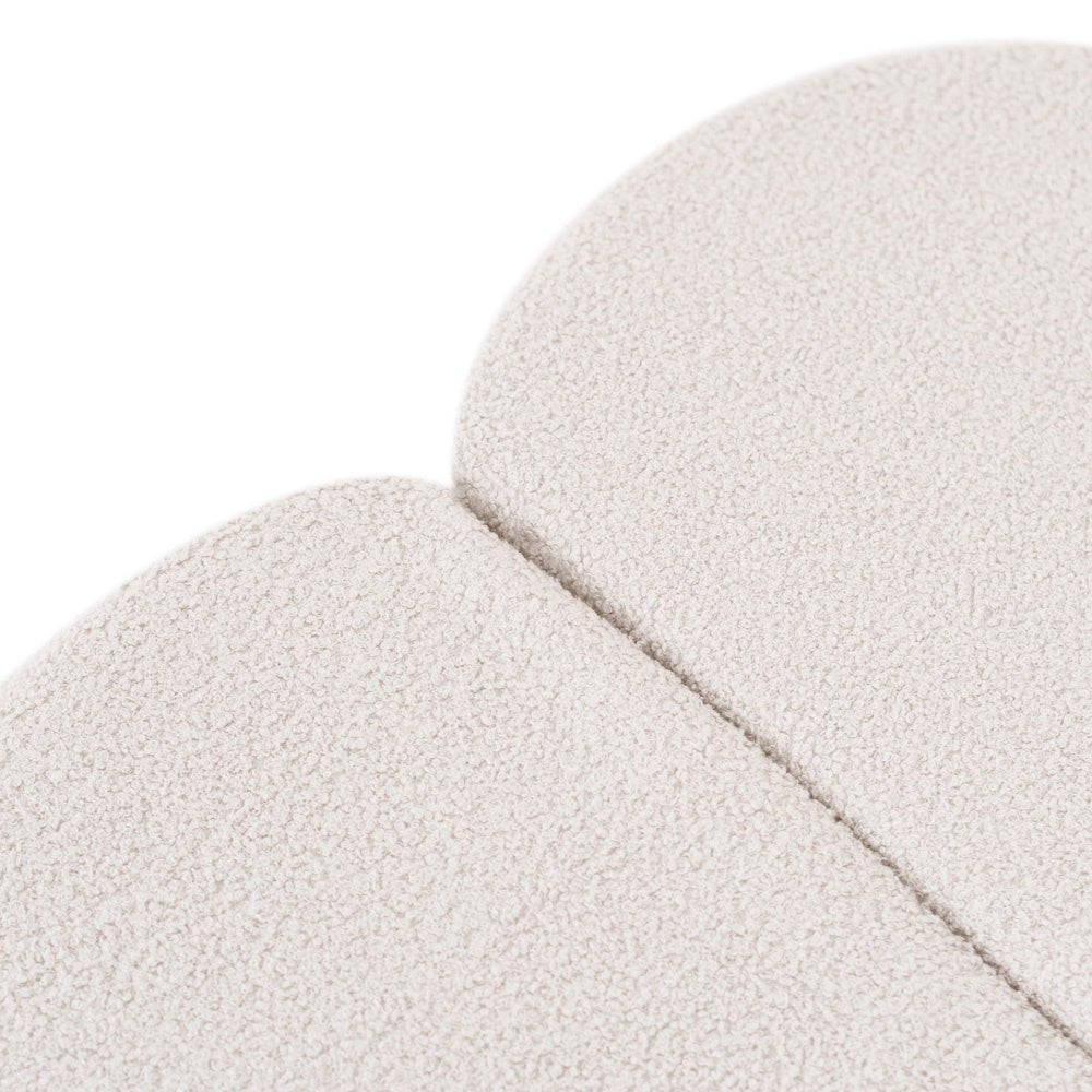 Tapis fleur - 15x115x5 cm, agneau crème moelleux, tapis de jeu - Plush Nest by Misioo