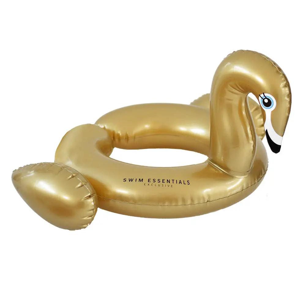 Cygne Gonflable - Édition or, accessoire de Natation ( 3 ans et + )- Swim Essentials by Swim Essentials