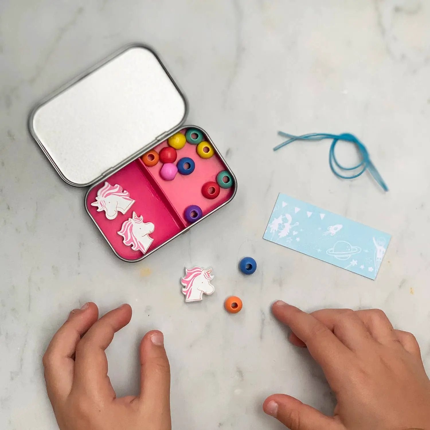 Coffret cadeau pour bracelet licorne by Cotton Twist