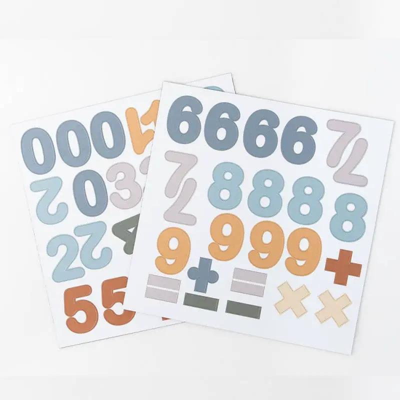 Chiffres magnétiques - bleu caramel- lot de 100 magnets by Ferflex