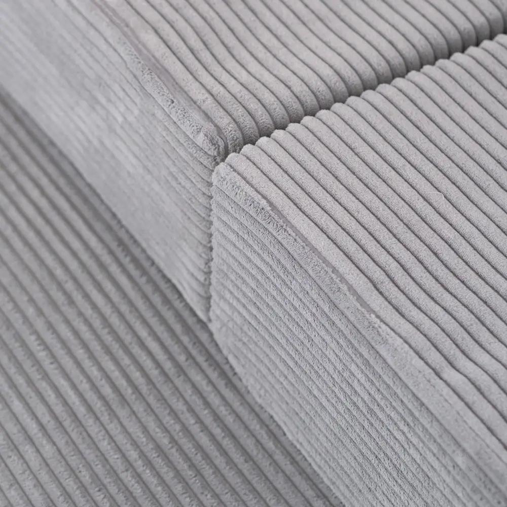Canapé-lit Foldie - Velours côtelé gris premium, lavable, imperméable - Plush Nest by Misioo