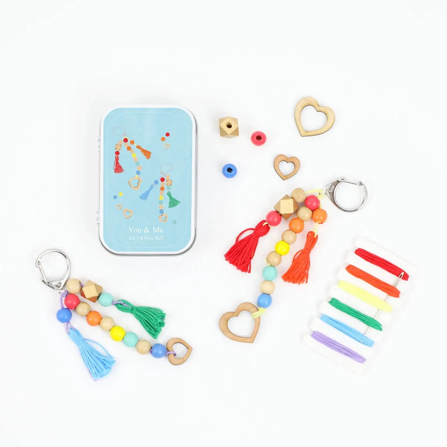 Kit cadeau porte-clés à pompon « You and Me » by Cotton Twist