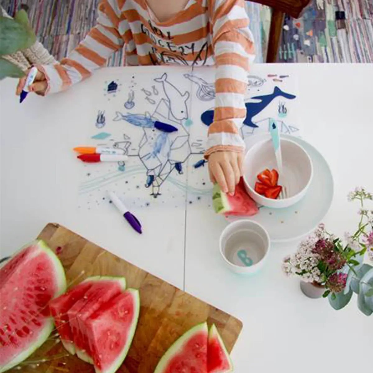Jeu éducatif: Set de table en silicone ICE - Réutilisable by SuperPetit