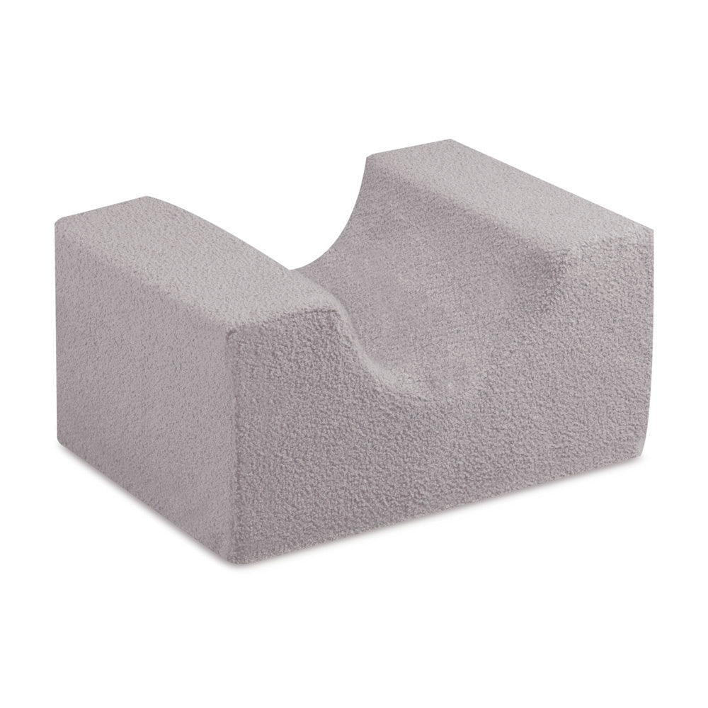 Château de terrain de jeu avec piscine +150 balles (perle, argent) – Peau de mouton grise –Plush Nest - myplayground