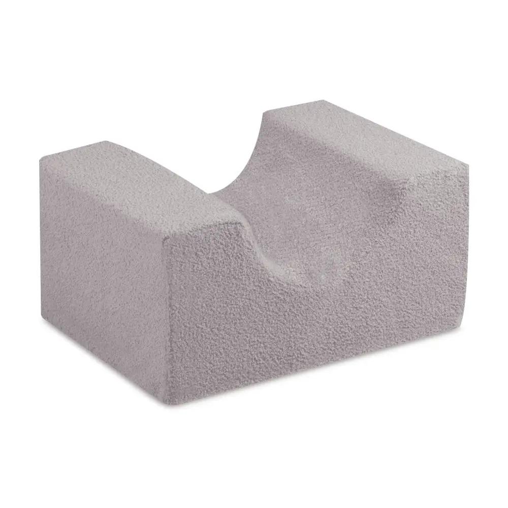 Château de terrain de jeu avec piscine +150 balles (perle, argent) – Peau de mouton grise –Plush Nest by Misioo