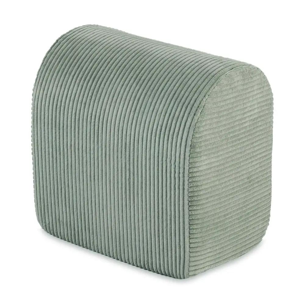Terrain de jeu 3 éléments + dry pool 90x30 – Velours côtelé vert premium (+200 balles : perle, menthe perle, argent), aire de jeux – Plush Nest by Misioo